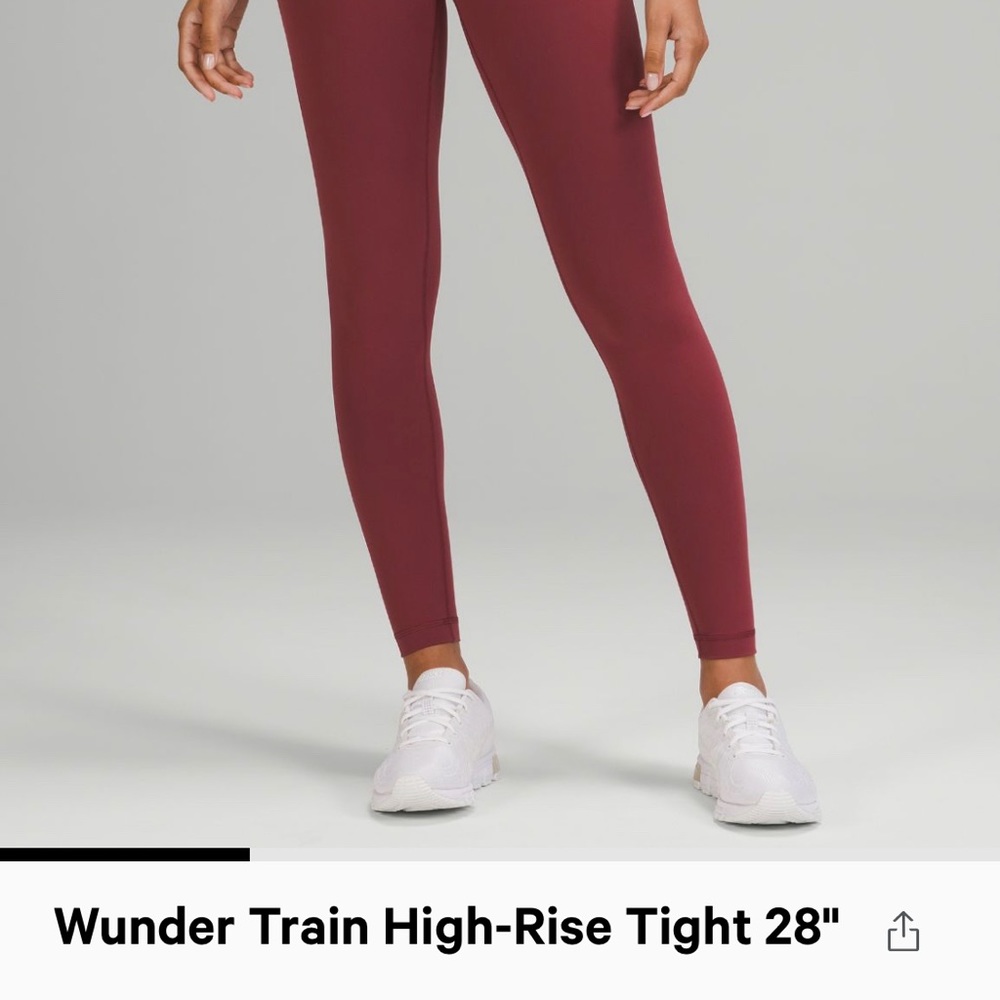 Lululemon Wunder Train High Rise Tight 28”